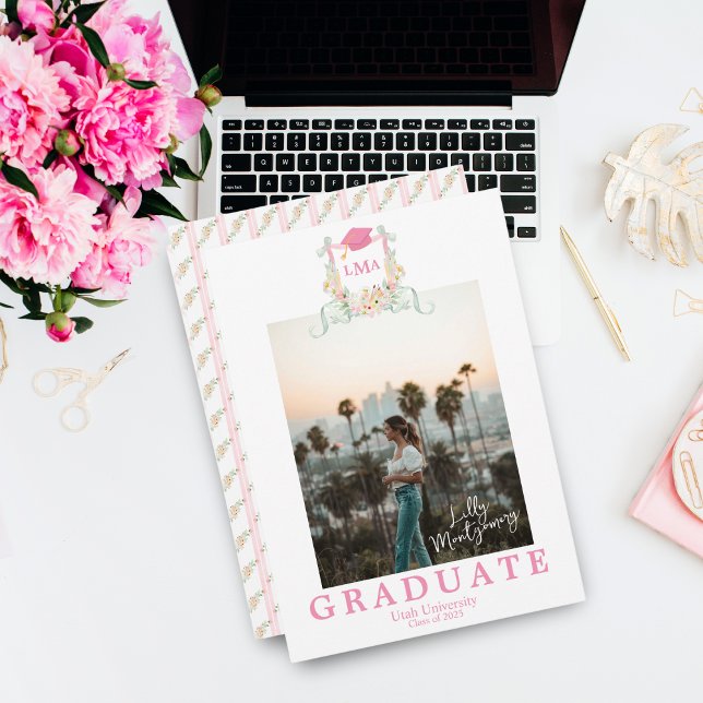 Anúncio de Graduação com Foto e Monograma de Artis (Criador carregado)