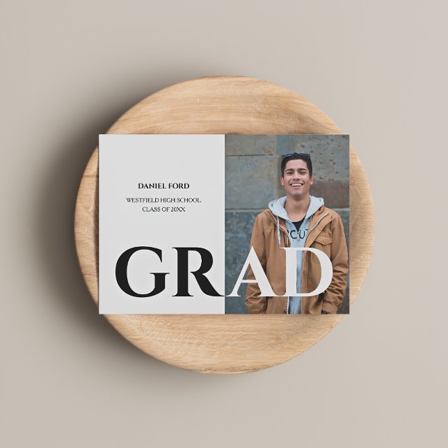 Anúncio de Graduação com Foto Personalizada Modern (Criador carregado)
