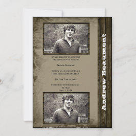 Anúncio de Graduação com Foto Rústica País