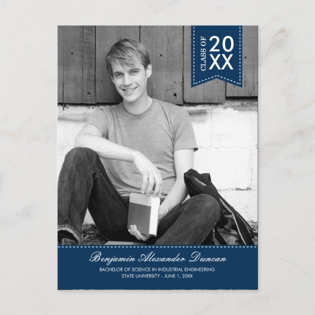 Anúncio de Graduação com Título Estrelado/Convite (Frente)