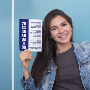 Anúncio de graduação/Convite de festas [Azul]