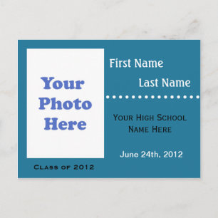 Anúncio de graduação/convite do segundo grau