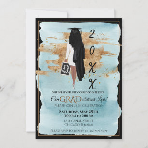 Anúncio de Graduação Convite Vestido Branco