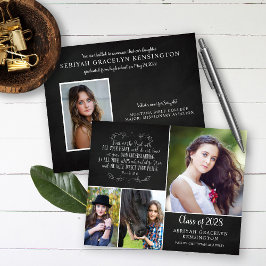 Anúncio de Graduação Cristã de Orçamento Verso