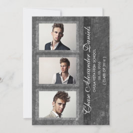 Anúncio de Graduação da Cinza Grunge 2016