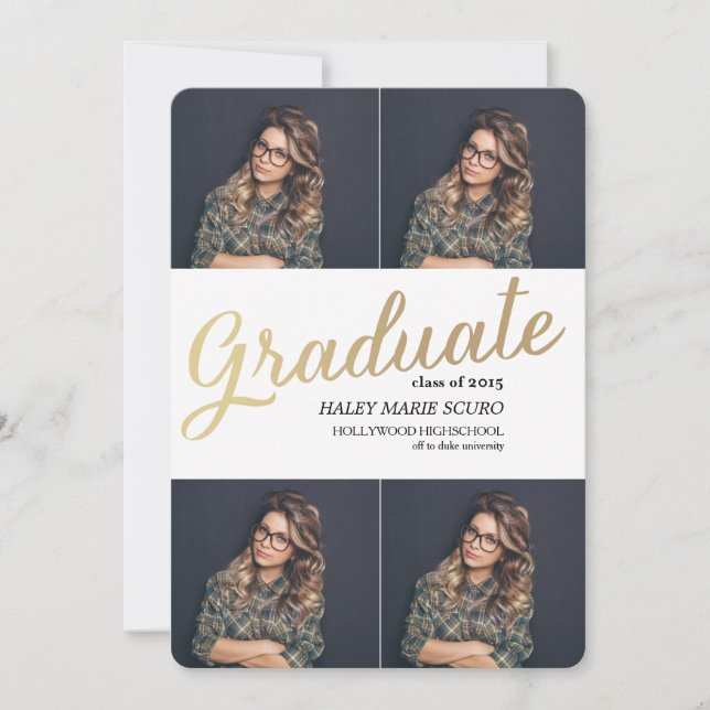 ANÚNCIO DE GRADUAÇÃO DA TURMA DE 2015 Anúncio de G (Frente)