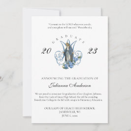 Anúncio de Graduação da Virgem Católica Mary