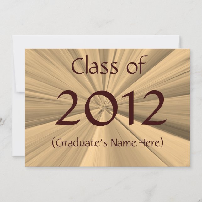 Anúncio de graduação de 2012 (Frente)