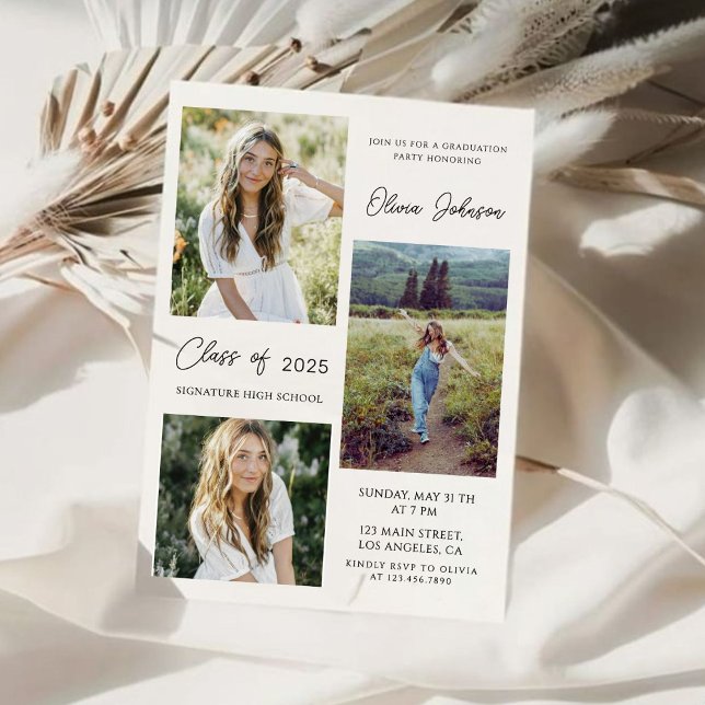 Anúncio de Graduação de 4 Fotos (Criador carregado)