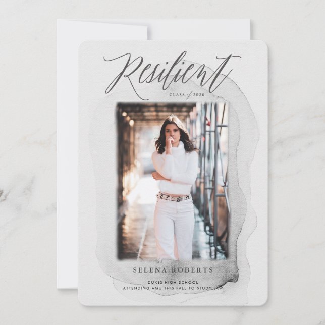 Anúncio de Graduação de Classe Resiliente (Frente)