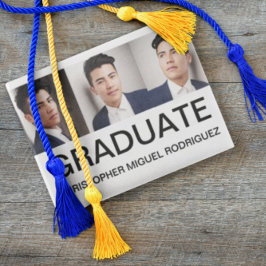 Anúncio de Graduação de Colagem de Fotos Minimalis