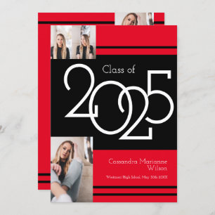 Anúncio de Graduação de Cores da Escola Vermelha N