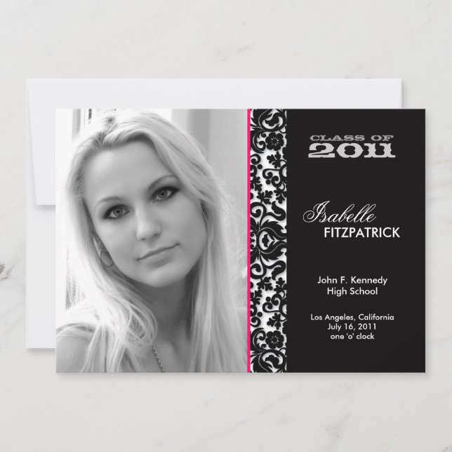 Anúncio de Graduação de Damasco Dramático (Frente)