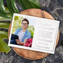 Anúncio de Graduação de Folha de Ouro Minimalista