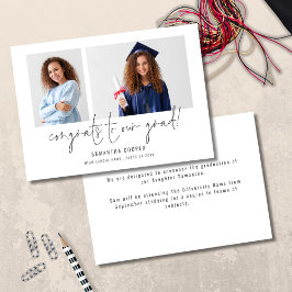 Anúncio de Graduação de Formando de Parabéns de Fo