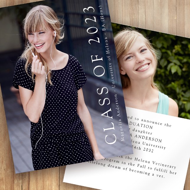 Anúncio de Graduação de Foto 2023 (Criador carregado)