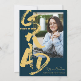 Anúncio De Graduação De Foto Azul 2025