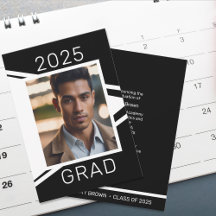 Anúncio de Graduação de Foto Branca Moderna