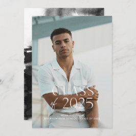 Anúncio de Graduação de Foto Branca Simples Modern