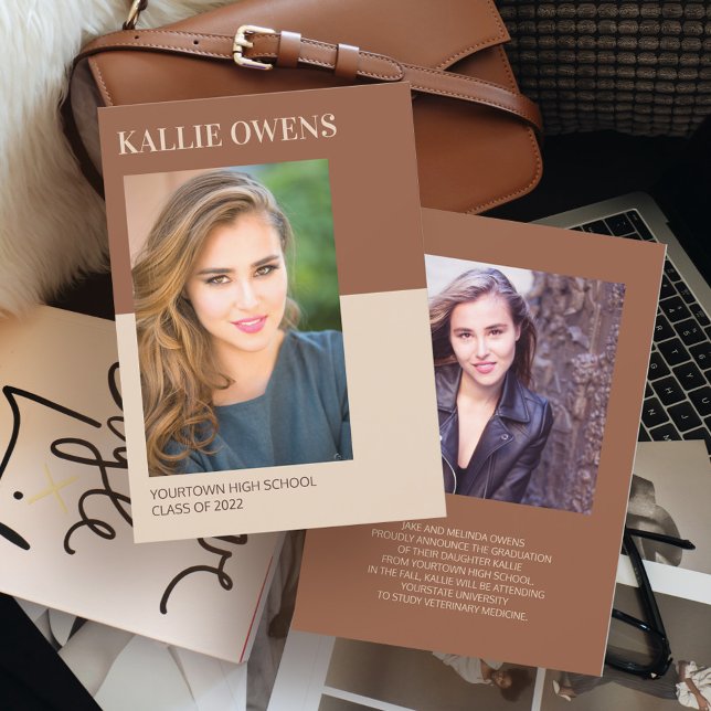 Anúncio de Graduação de Foto Brown Tan 2 (Criador carregado)