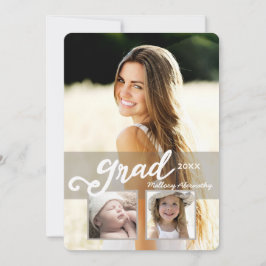 Anúncio de Graduação de Foto da Rapariga Moderna d