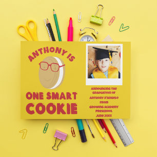 Anúncio de Graduação de Foto de Um Smart Cookie