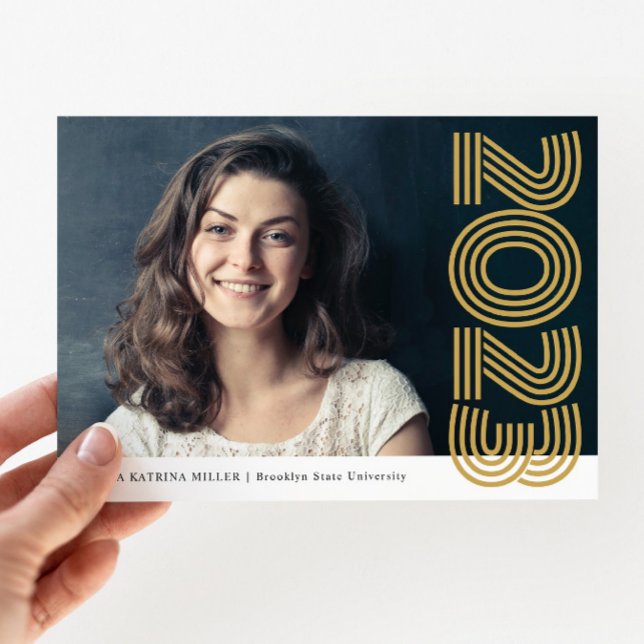 Anúncio de Graduação de Foto do Ano de Formando de (Criador carregado)