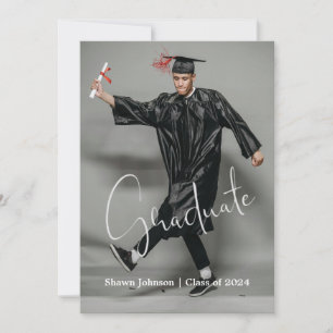Anúncio de Graduação de Foto do Cheio Moderno