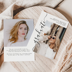 Anúncio de Graduação de Foto do Elegant Formando 2