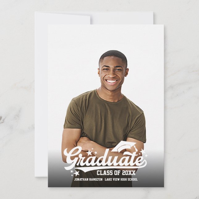 Anúncio de Graduação de Foto do Ensino Médio (Frente)