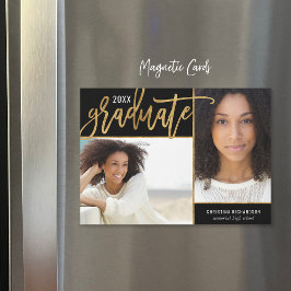 Anúncio de Graduação de Foto do Faux Gold Foil 2