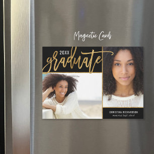 Anúncio de Graduação de Foto do Faux Gold Foil 2
