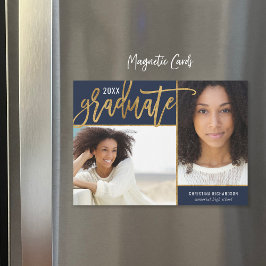 Anúncio de Graduação de Foto do Faux Gold Foil 2