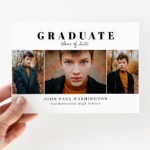 Anúncio de Graduação de Foto do Formando 3