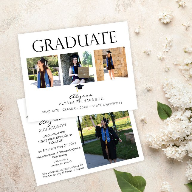 Anúncio de Graduação de Foto do Mod Hat 4 2 (Criador carregado)