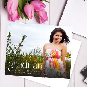 Anúncio de Graduação de Foto do Modo de Orçamento 