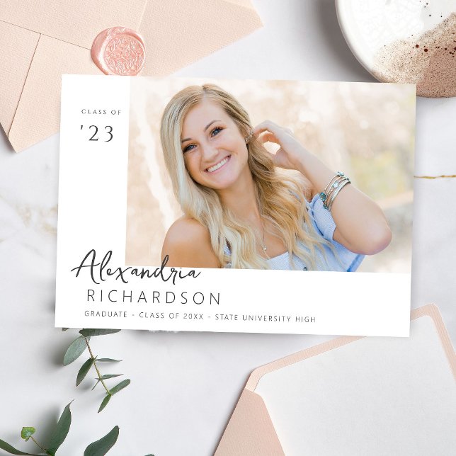 Anúncio de Graduação de Foto do Nome do Método de  (Criador carregado)