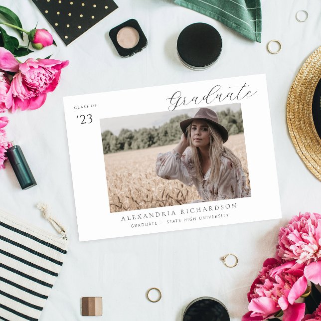 Anúncio de Graduação de Foto do Nome do Método de  (Criador carregado)