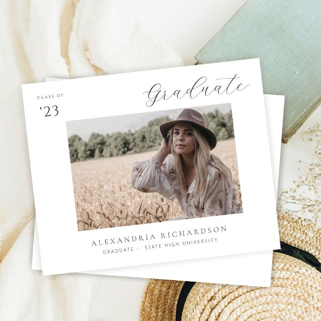 Anúncio de Graduação de Foto do Nome do Método do  (Criador carregado)