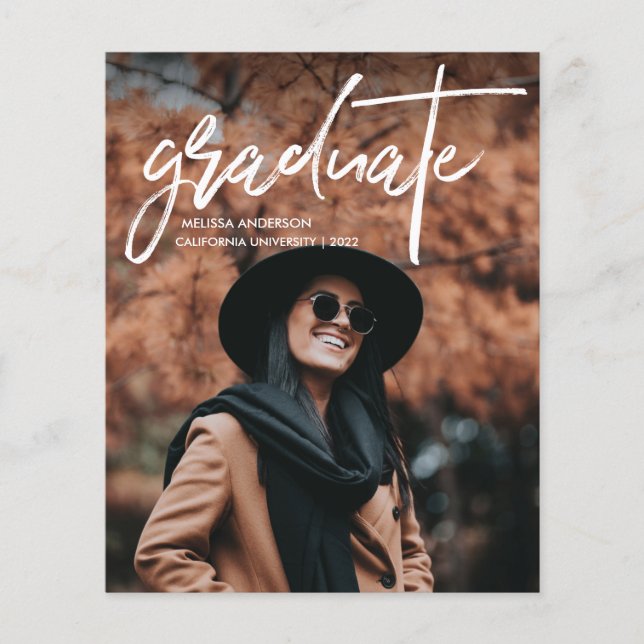 Anúncio de Graduação de Foto do Script 2 Chic (Frente)