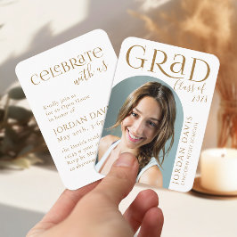 Anúncio de Graduação de Foto em Arco Moderno Doura