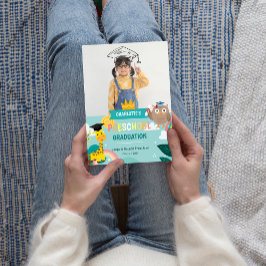 Anúncio de Graduação de Foto em Crianças de Animai