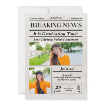 Anúncio de Graduação de Foto em Jornal Moderno