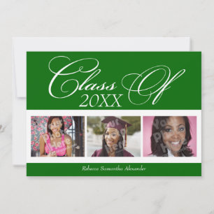 Anúncio de Graduação de Foto em Kelly Green/White