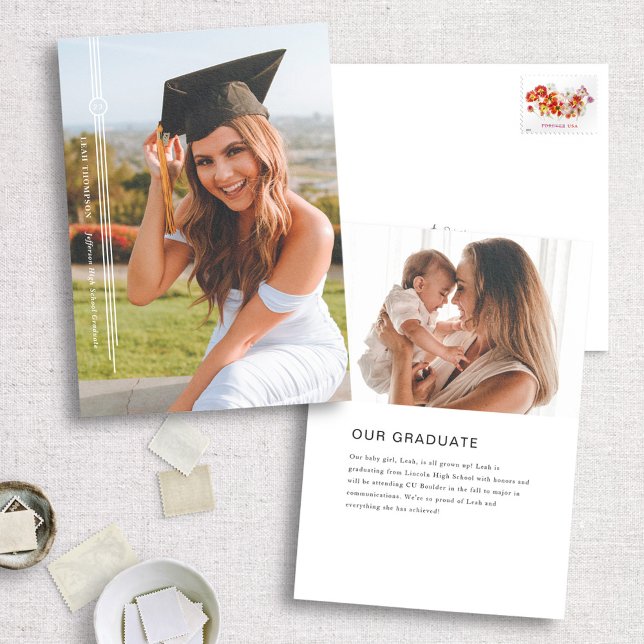 Anúncio de Graduação de Foto em Tassel Moderno 202 (Criador carregado)