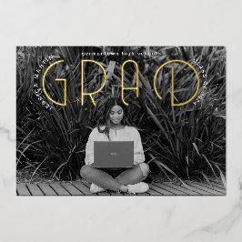 Anúncio de Graduação de Foto em Tipografia Moderna