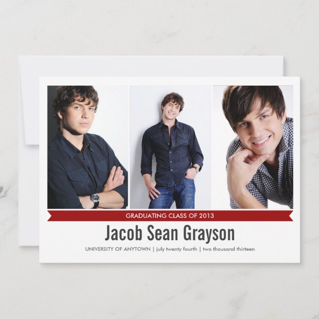 Anúncio de Graduação de Foto Genius 4 (Frente)