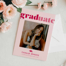 Anúncio de Graduação de Foto Mínima Moderna