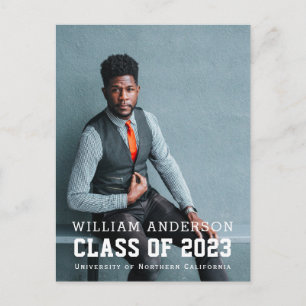 Anúncio de Graduação de Foto Minimalista Negrito