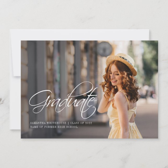 Anúncio de Graduação de Foto Moderna Simples 2 (Frente)